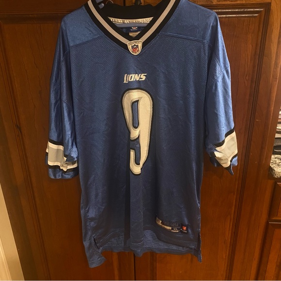 Men Rebook Detroit Lions NFL Matthew Stafford # 9 Jersey - Picture 2 of 5